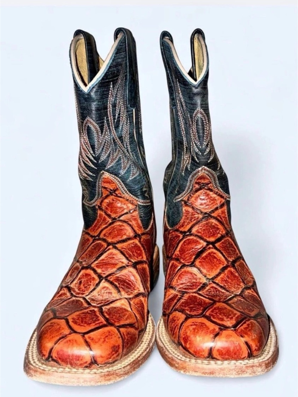 HP Horse Power 3B Western Leather Boots Big Kids size 3